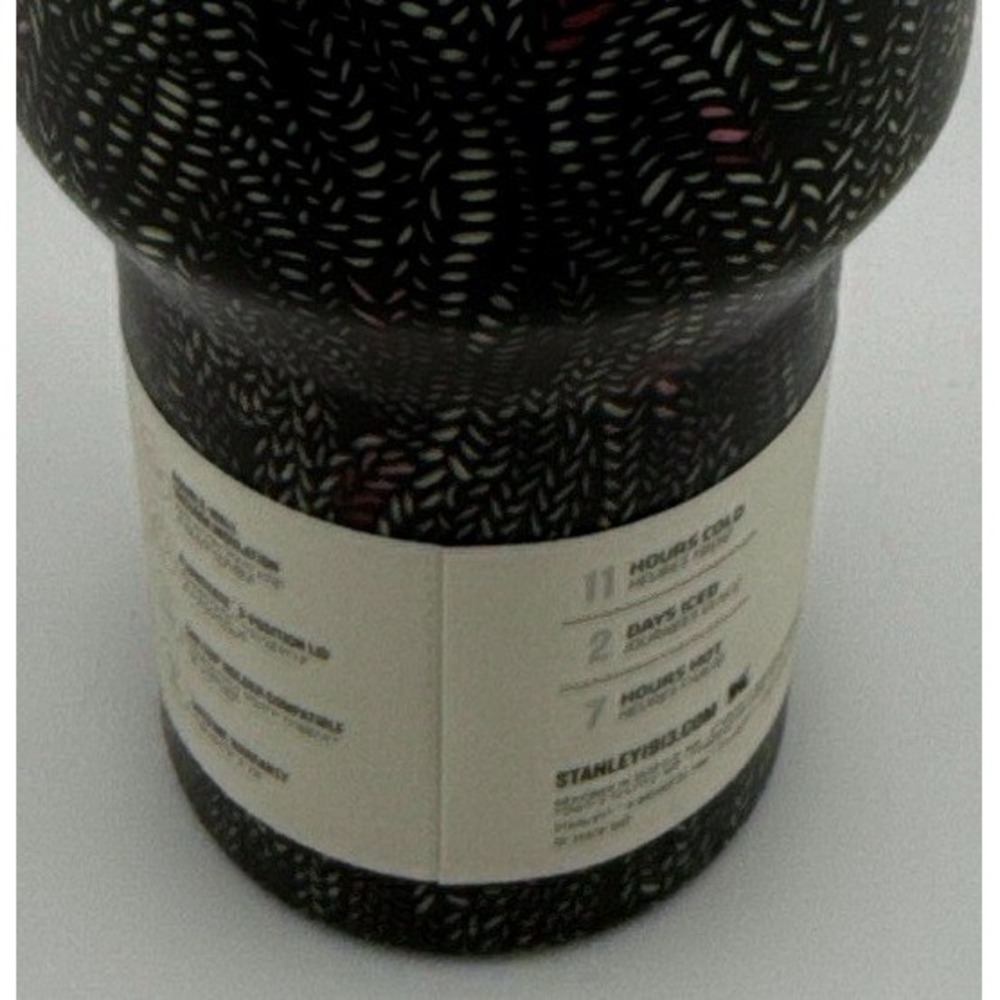 Stanley x CALIA Quencher H2.0 40 oz Black Serpent FlowState Tumbler NWT - Picture 8 of 10